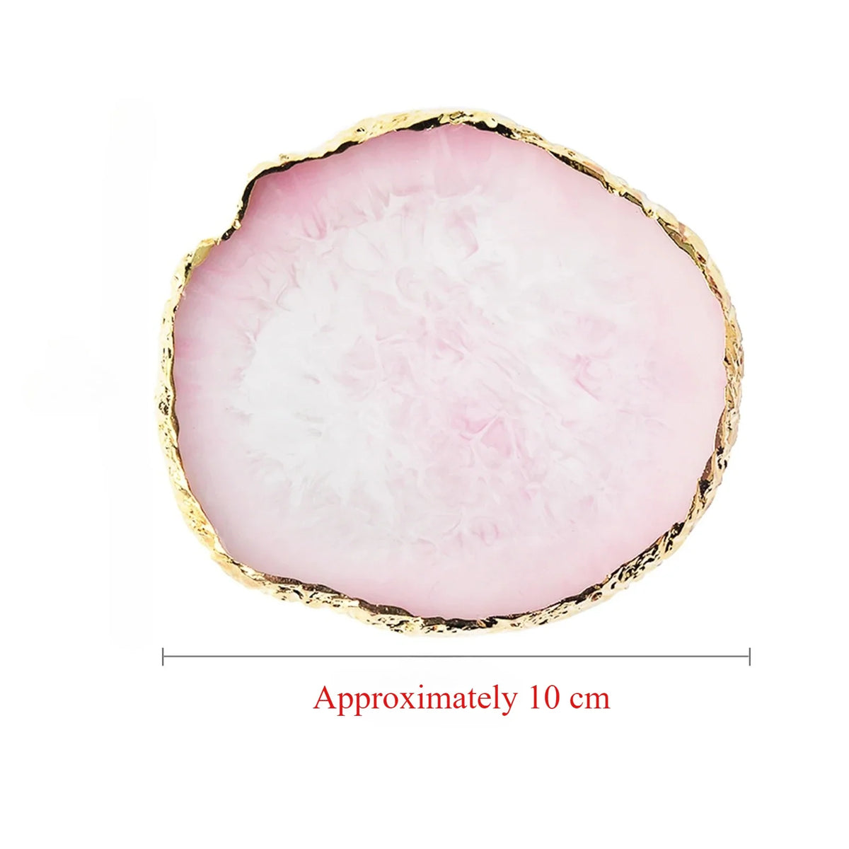 Round Resin Agate Nail Art Palette – Gel Polish Mixing Tray Tool