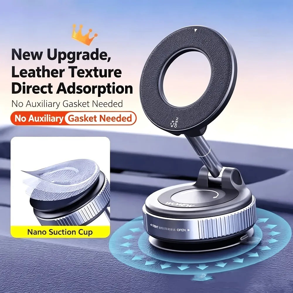 Metal Magnetic Phone Tablet Stand Foldable 360° Desk & Car Mount