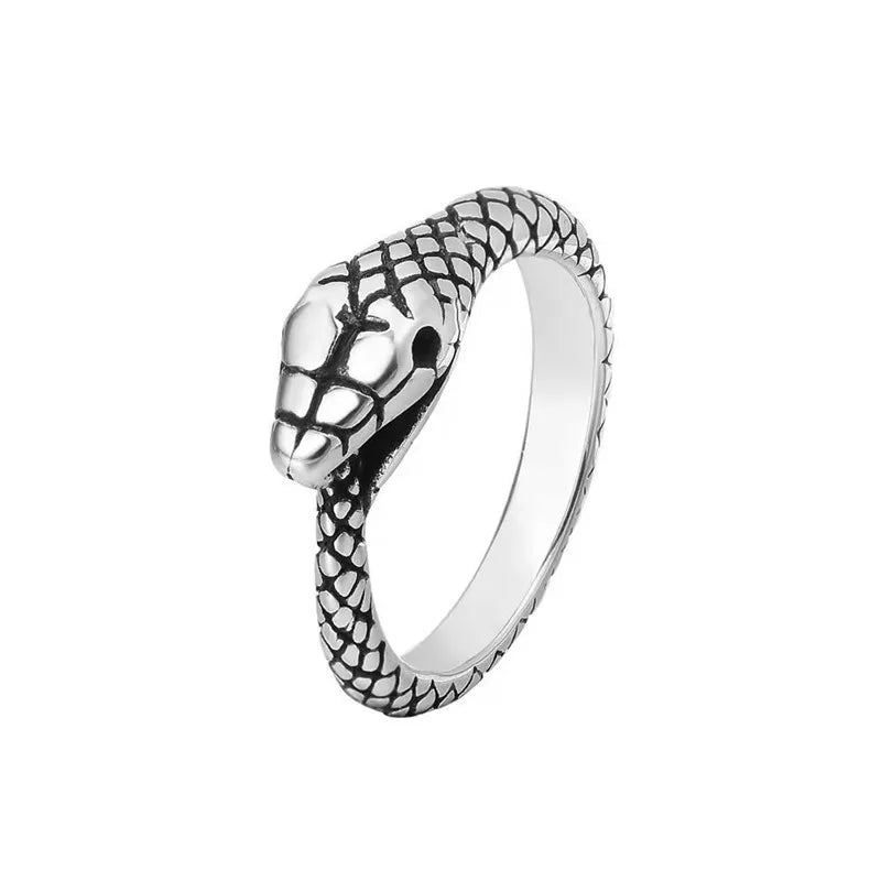 Vintage Punk Dragon Snake Tiger Adjustable Ring | Unisex