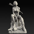 1:48 Scale Resin Model Kit – 30/40/65mm Unpainted White Figures