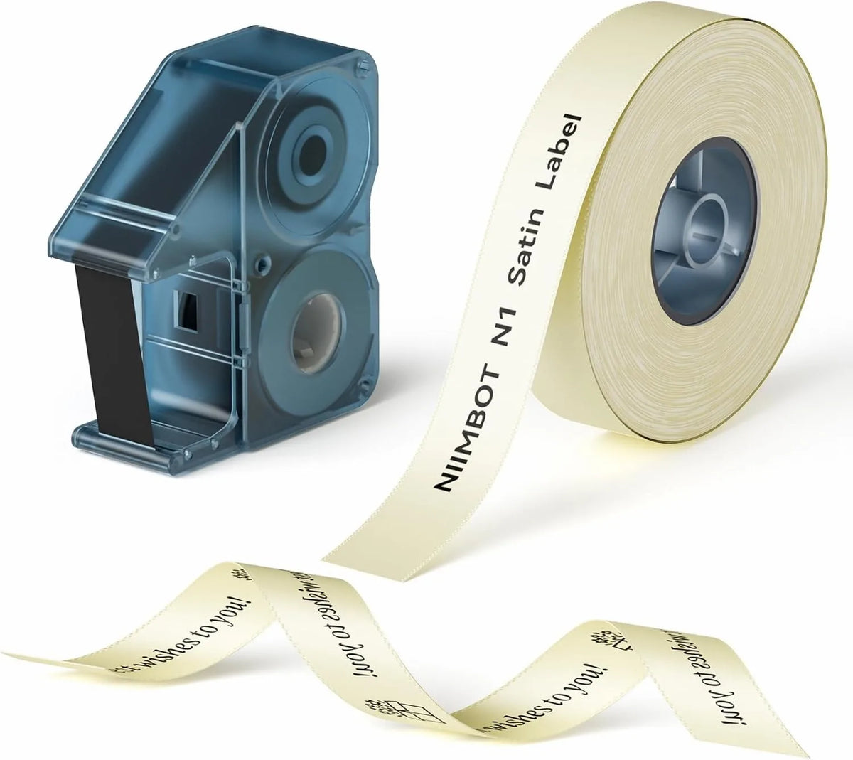 NIIMBOT N1/B18 Satin Ribbon Labels & Carbon Ribbon Set
