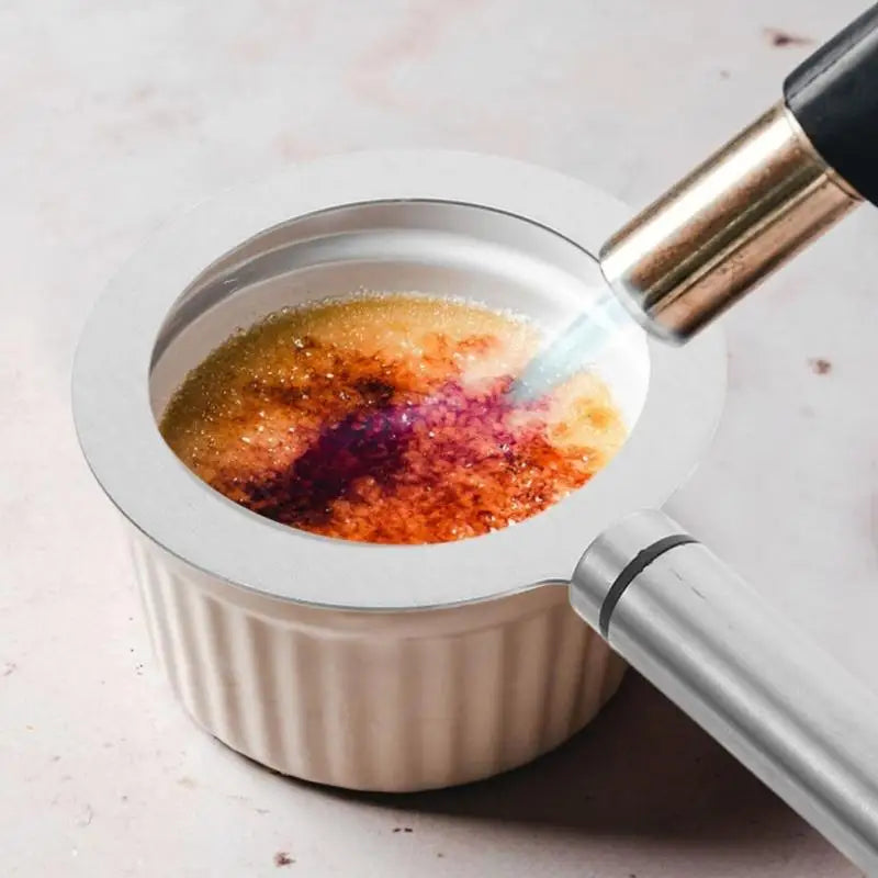 Stainless Steel Brûlée Ring – S/M/L for Desserts & Milk Tea