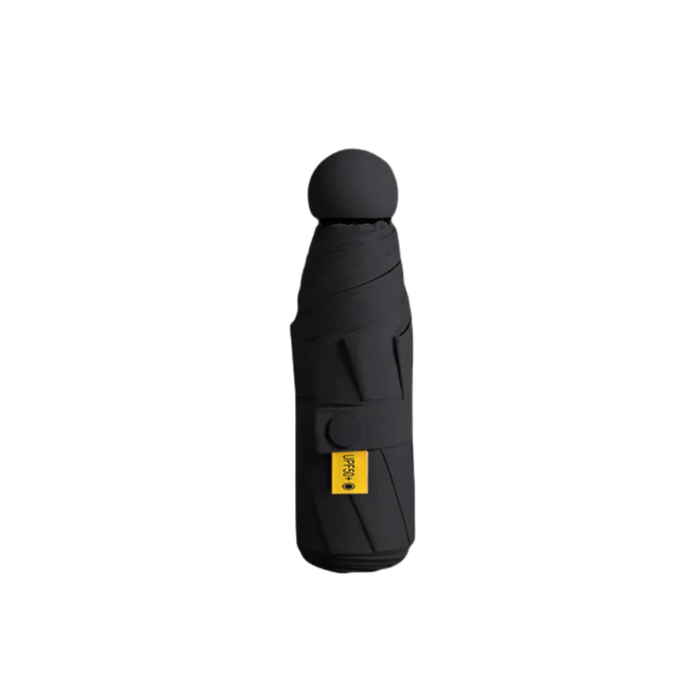 Mini Capsule Folding Umbrella UPF50+ – Portable Sun & Rain