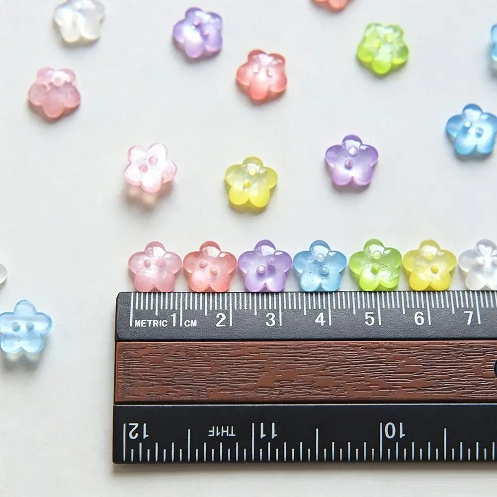 50pcs 3D Flower Buttons 11mm Hollow Cloud Shape – DIY Craft