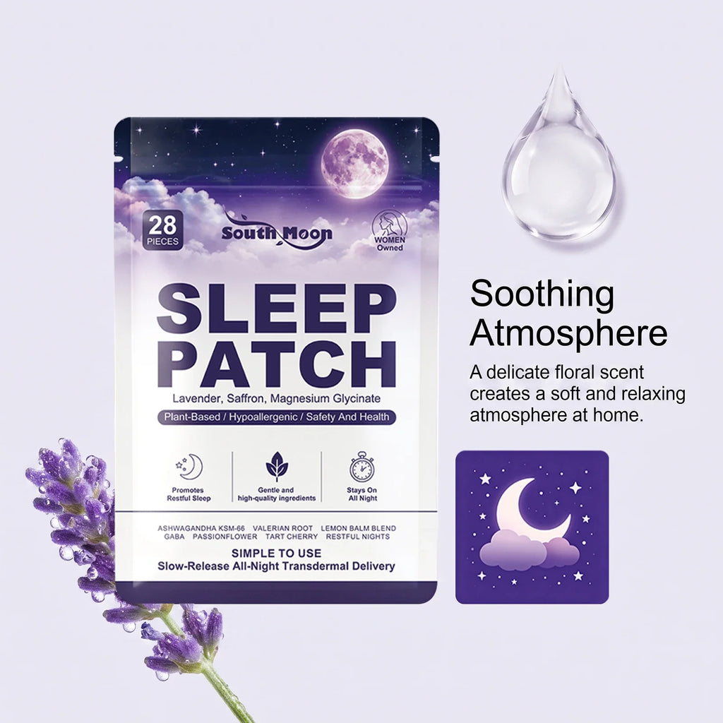 28PCS Lavender Sleep Patches – Overnight Slow-Release Stickers