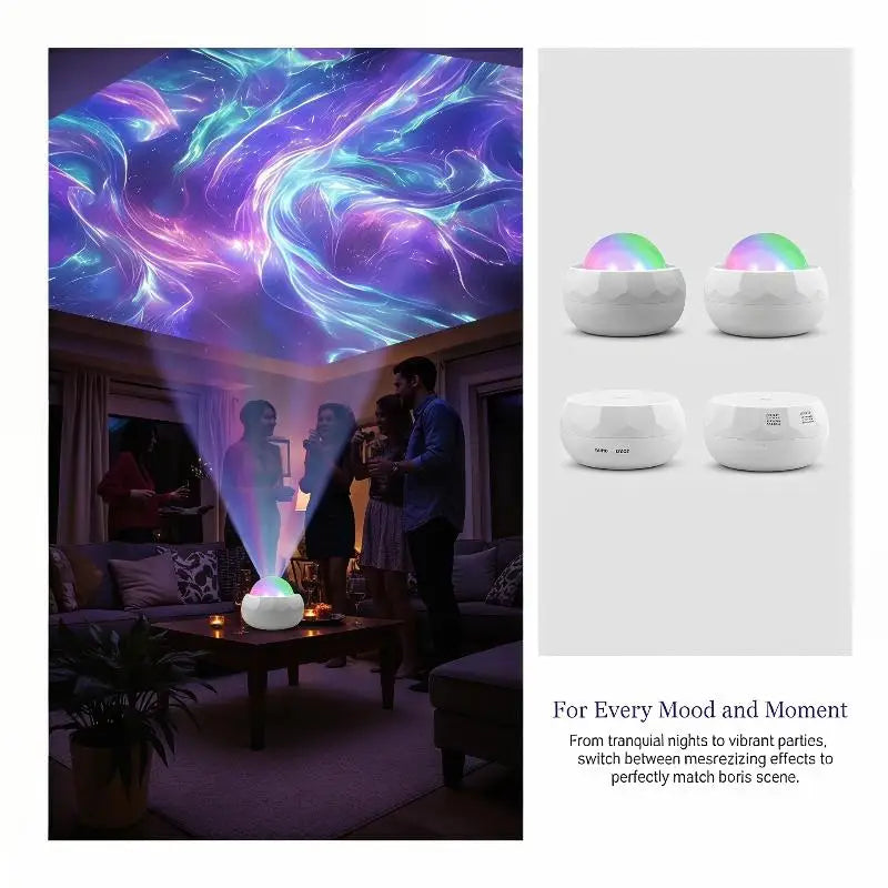 USB RGB LED Galaxy Projector – 7 Modes & Remote Control