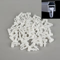 50pcs Curtain Rail Sliding Wheel Hooks – Universal Straight & Curved