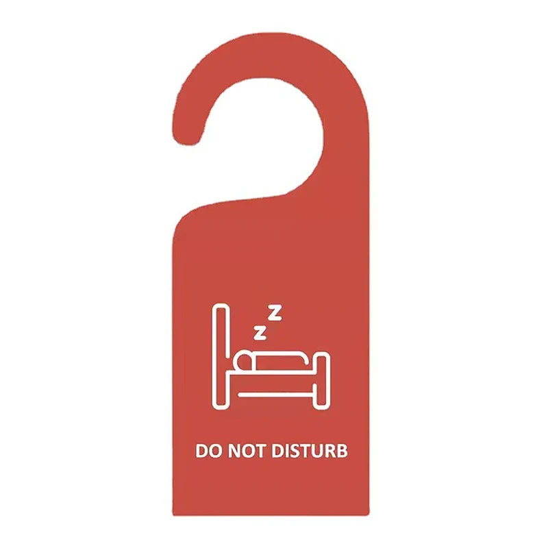 Do Not Disturb Double-Sided Door Hanger Sign | Hotel & Cafe