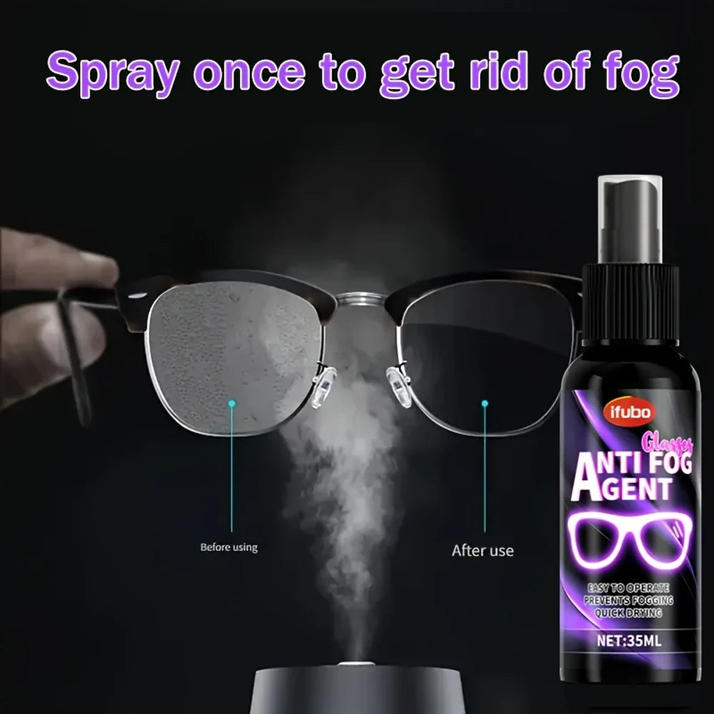 IFUBO 100ml Anti-Fog Spray for Glasses, Goggles & Visors