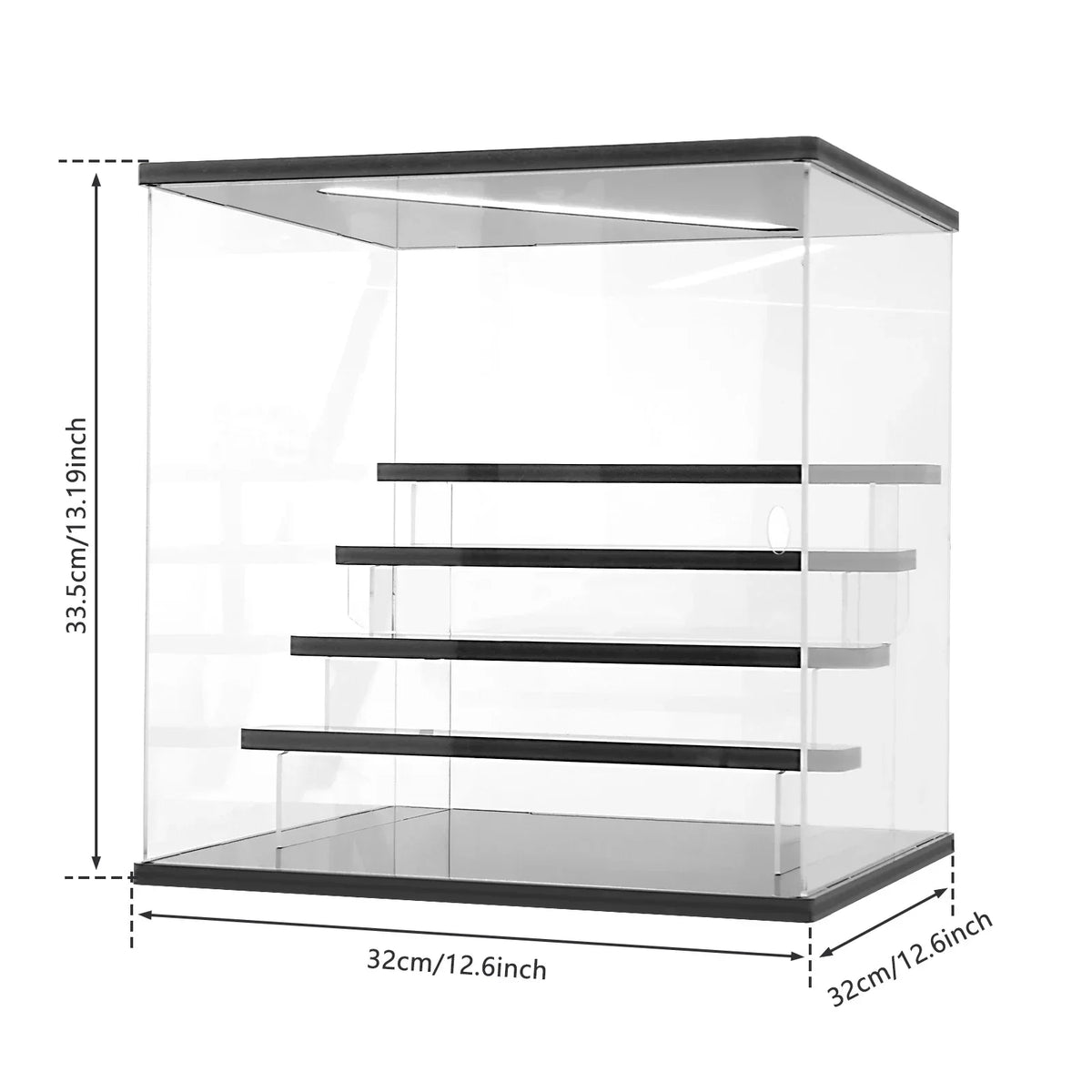 3/5 Layer LED Acrylic Display Case for Figures & Collectibles