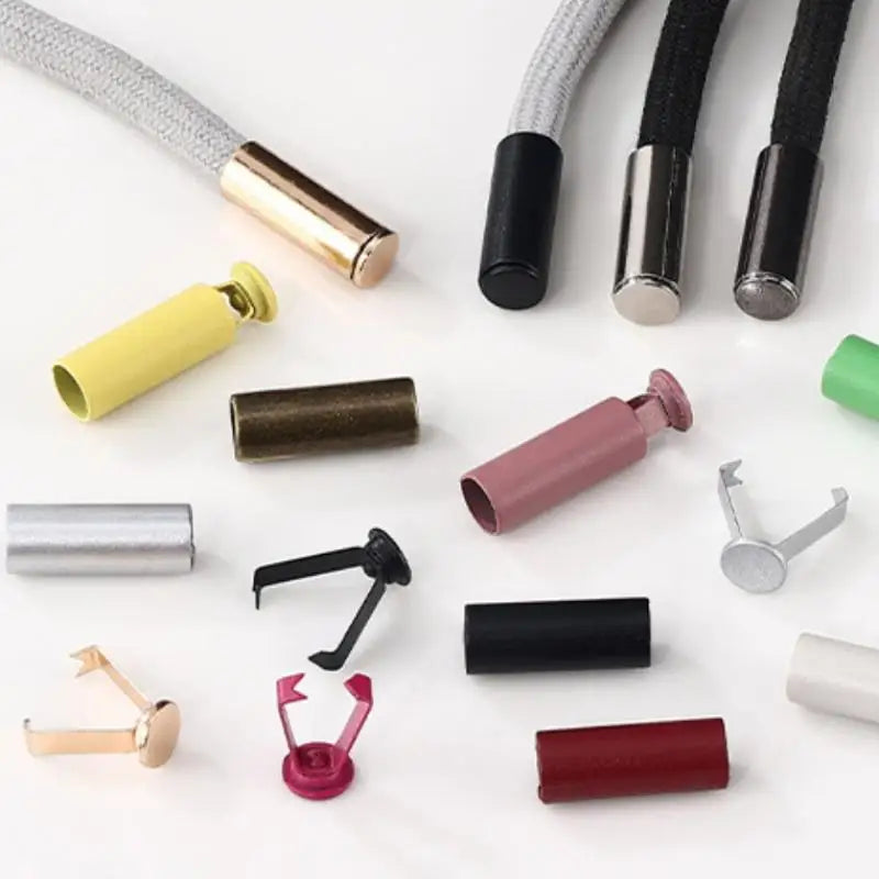 20Pcs Metal Cord End Stoppers for DIY Bags, Shoes & Lanyards