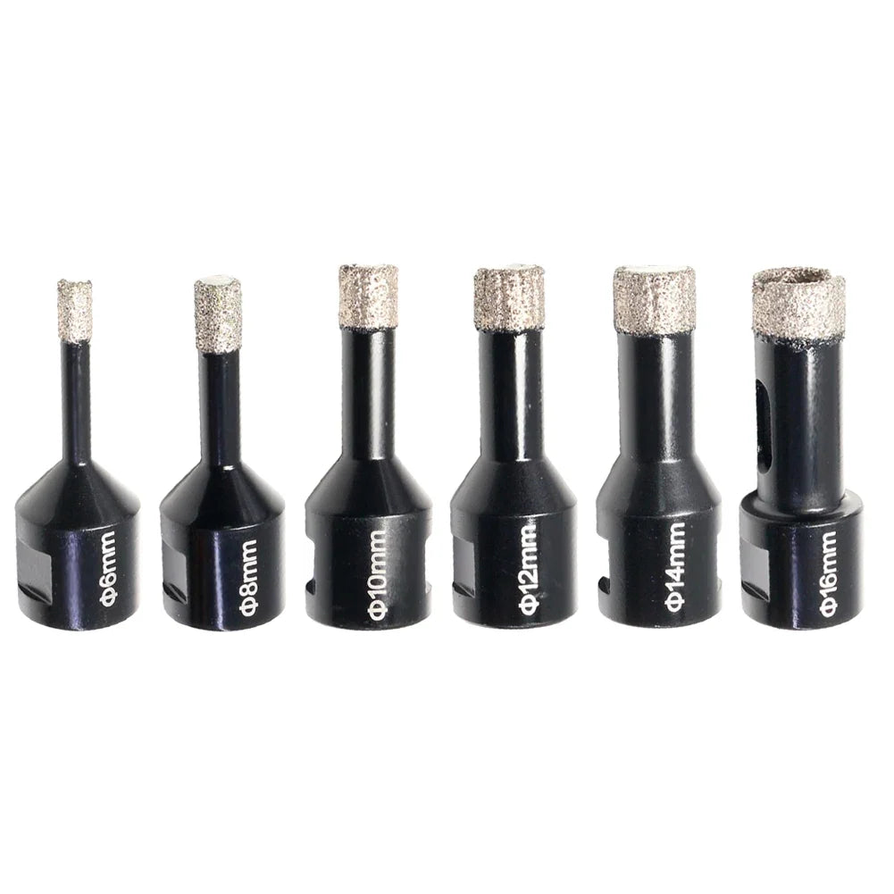 DAZZLEEX 6–16mm Brazed Diamond Hole Saw Drill Bit M14 Grinder