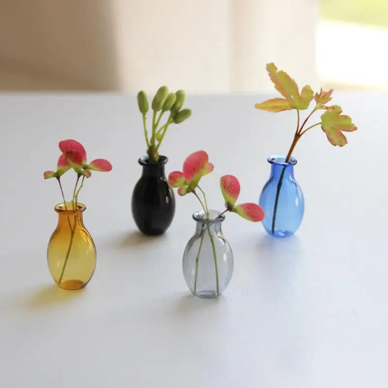 Mini Glass Vase Fridge Magnet – 3D Micro Landscape Flower Pot