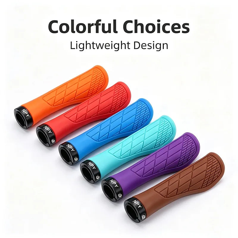 Ergonomic Lock-On MTB Bicycle Handlebar Grips | Non-Slip