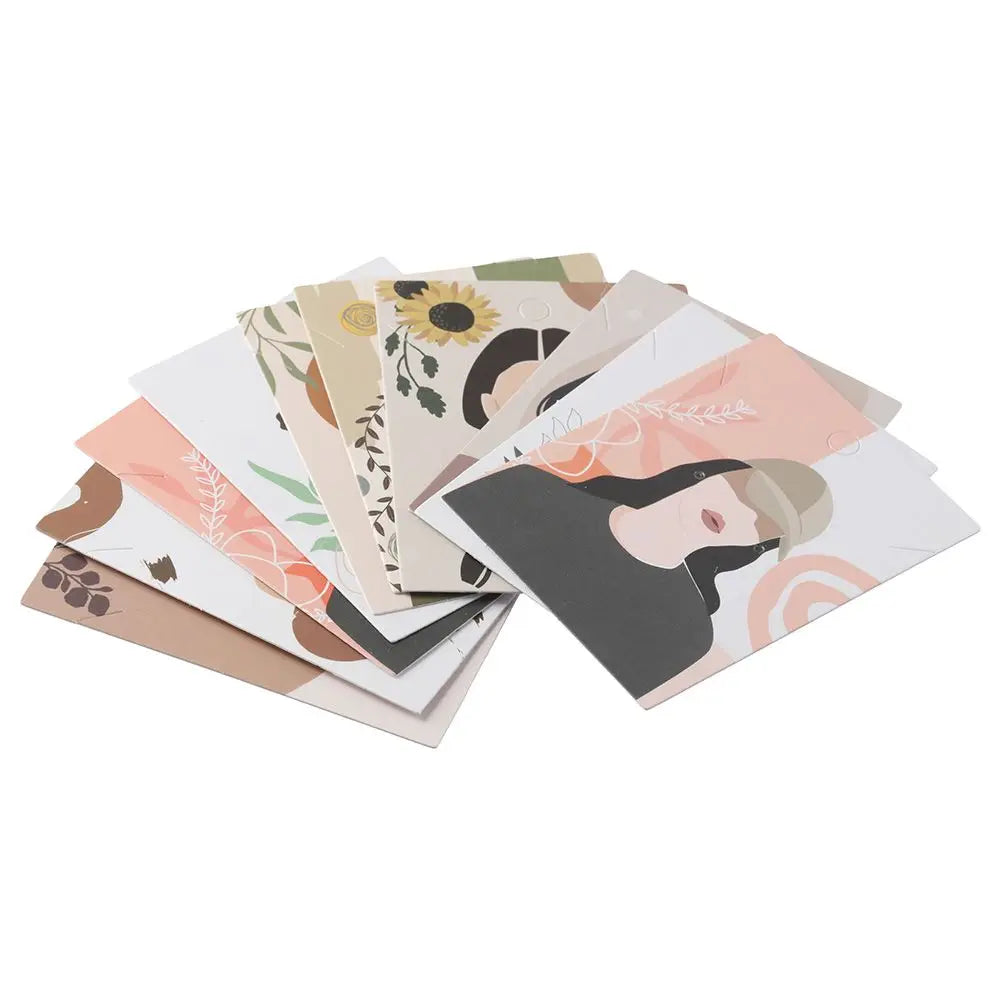 100 Pcs Aesthetic Earring Display Cards | DIY Jewelry Holder