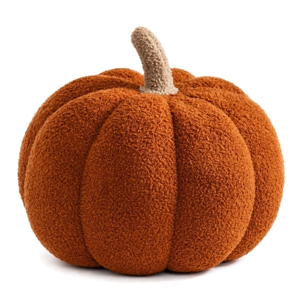 Plush Pumpkin Pillow 7.87" – Stuffed Colorful Halloween Décor