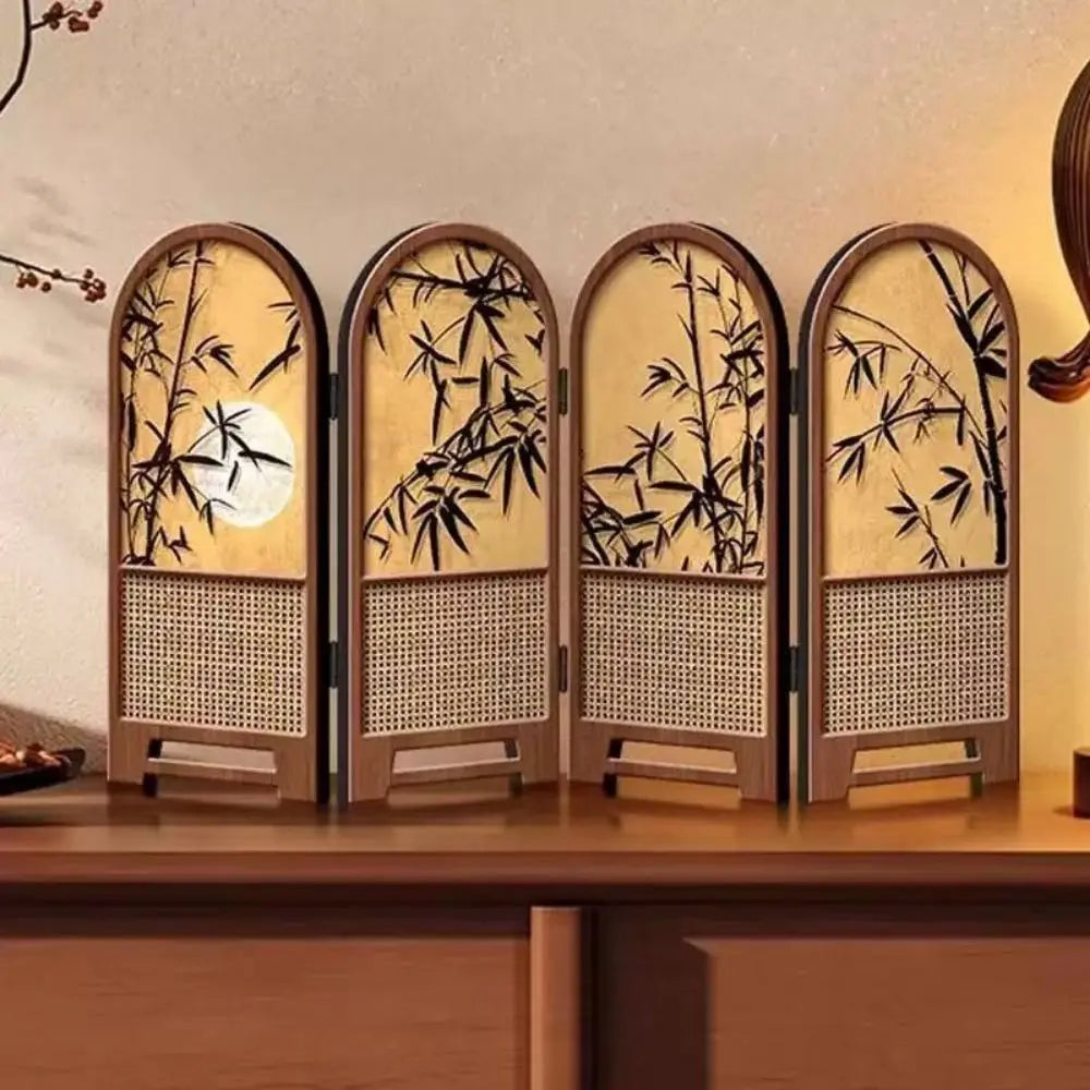 Miniature Folding Screen 1:12 Scale – Chinese Retro Dollhouse