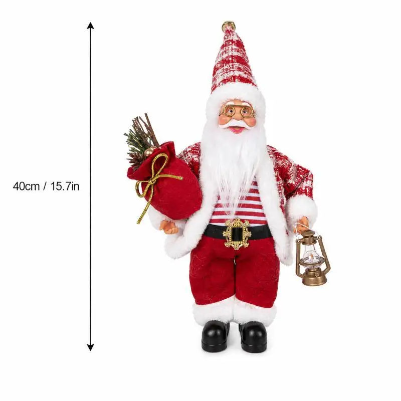 Santa Claus Standing Figurine – Handcrafted Christmas Decor