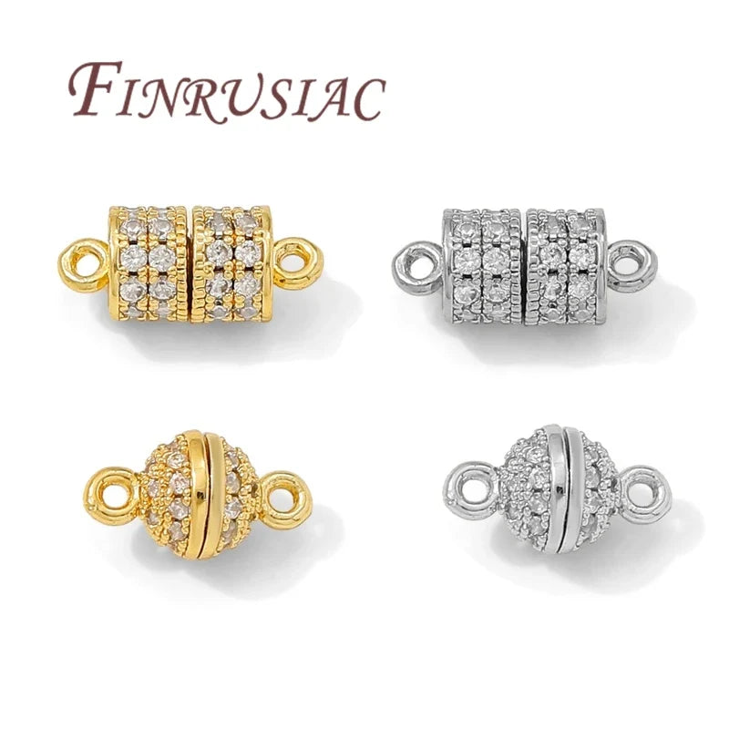 18K Gold Plated Ball Magnetic Clasp – Bracelet & Necklace DIY