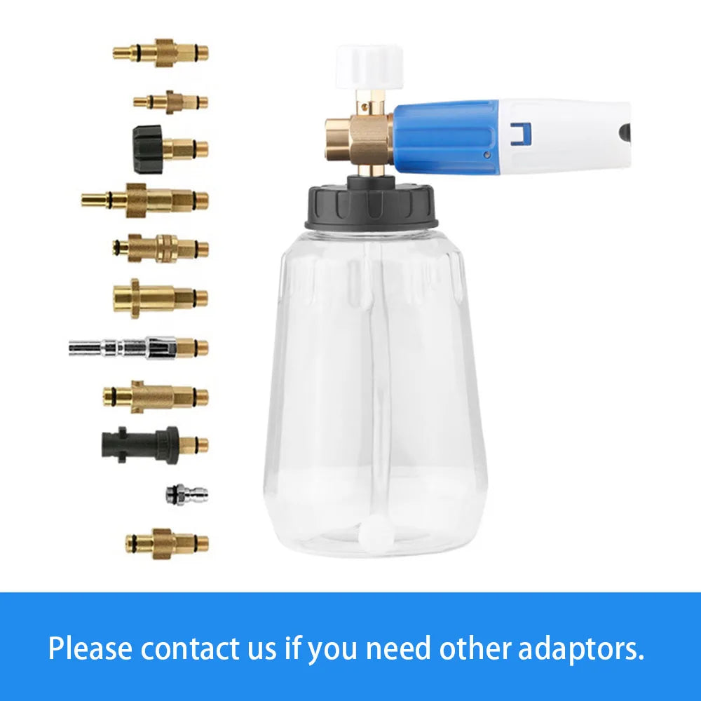 Snow Foam Lance High Pressure Soap Sprayer Gun – 1L Bottle