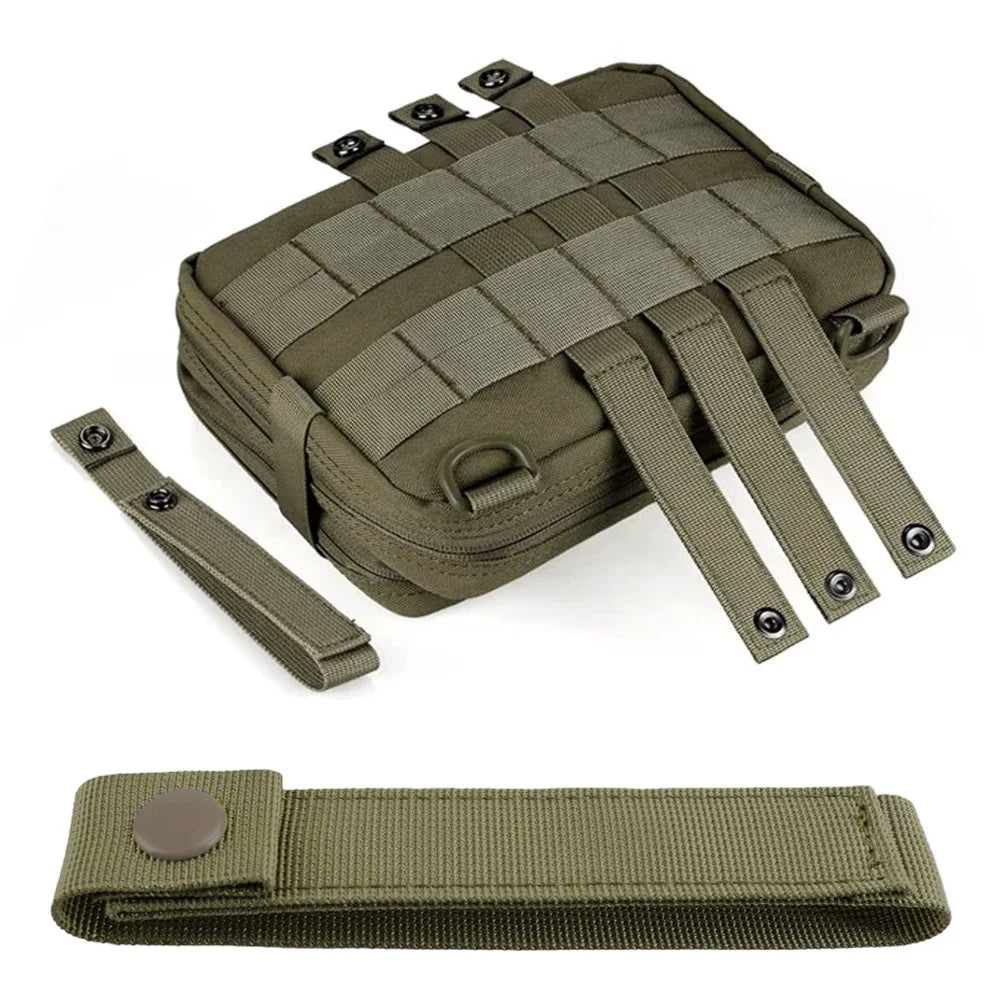 Tactical MOLLE Nylon Webbing Strap Quick-Release Buckle Clip