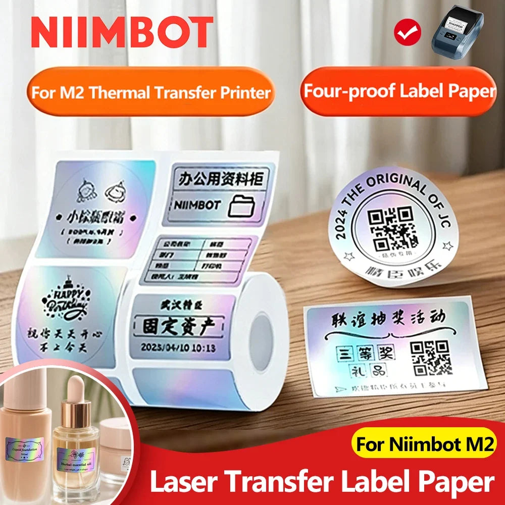 NIIMBOT M2 Heat Transfer Label Paper Rolls – Waterproof Tags
