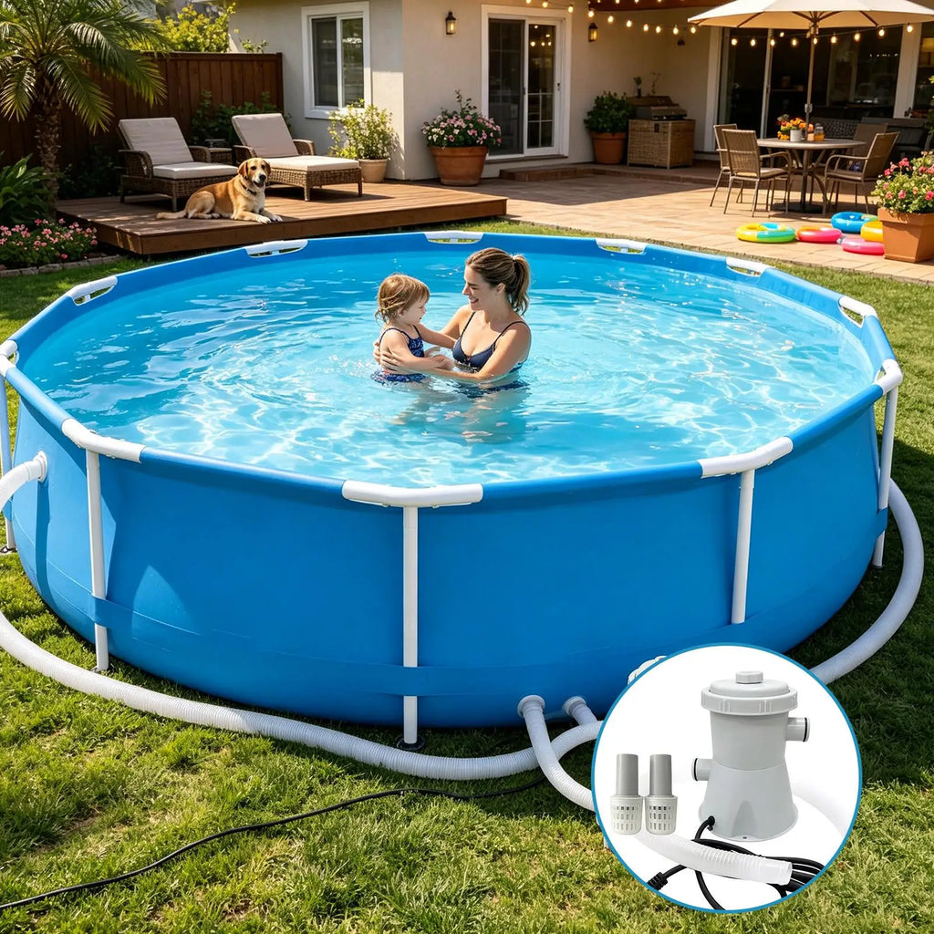 Swimming Pool Sand Filter Pump Set – Backyard Water Filtration
