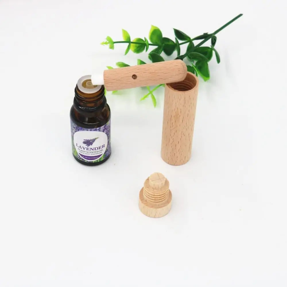 Wooden Essential Oil Aroma Diffuser Inhaler with Wick