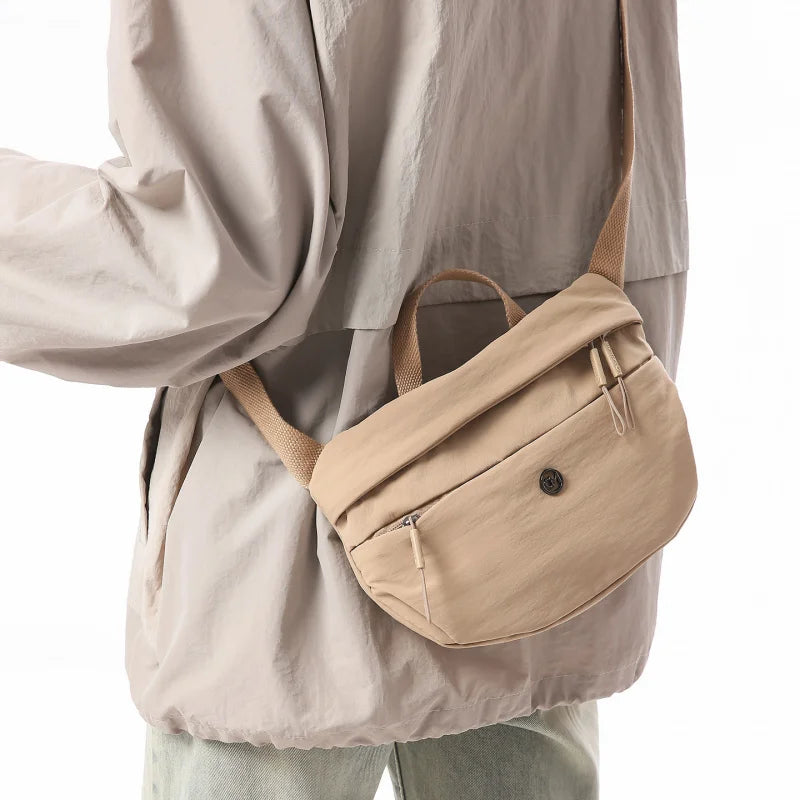 Men's Nylon Crossbody Chest Bag – Multifunctional Sports Sling