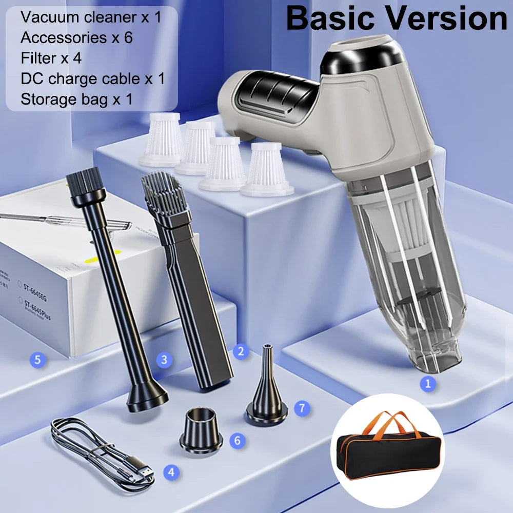 Raugee 95000PA Wireless Handheld Car Vacuum Cleaner