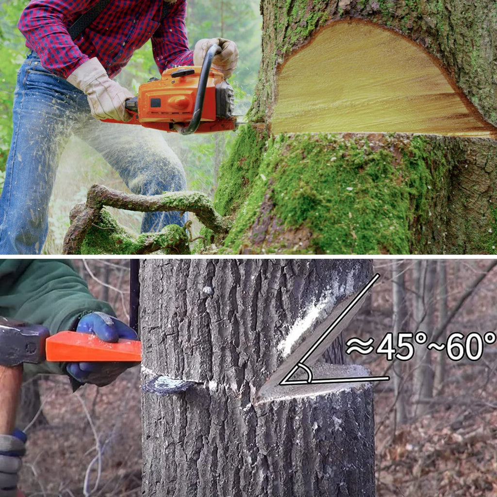 3-Pack Plastic Felling Wedges for Safe Tree Cutting & Logging