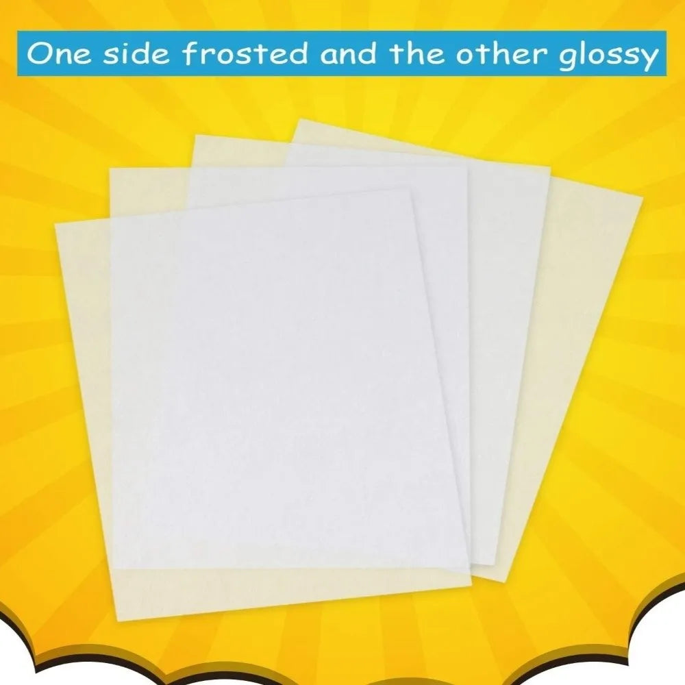 Shrink Plastic Sheet Kit – 25 Sheets & 150 Accessories DIY
