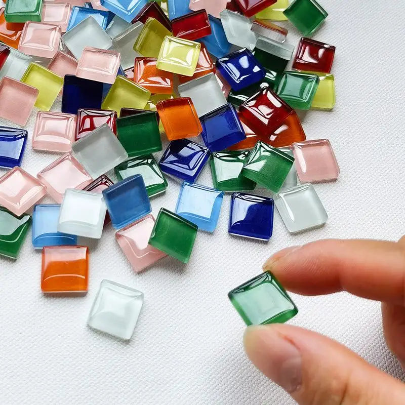 Crystal Mosaic Tiles 1.5cm – 50 Colors 200g DIY Craft Pack