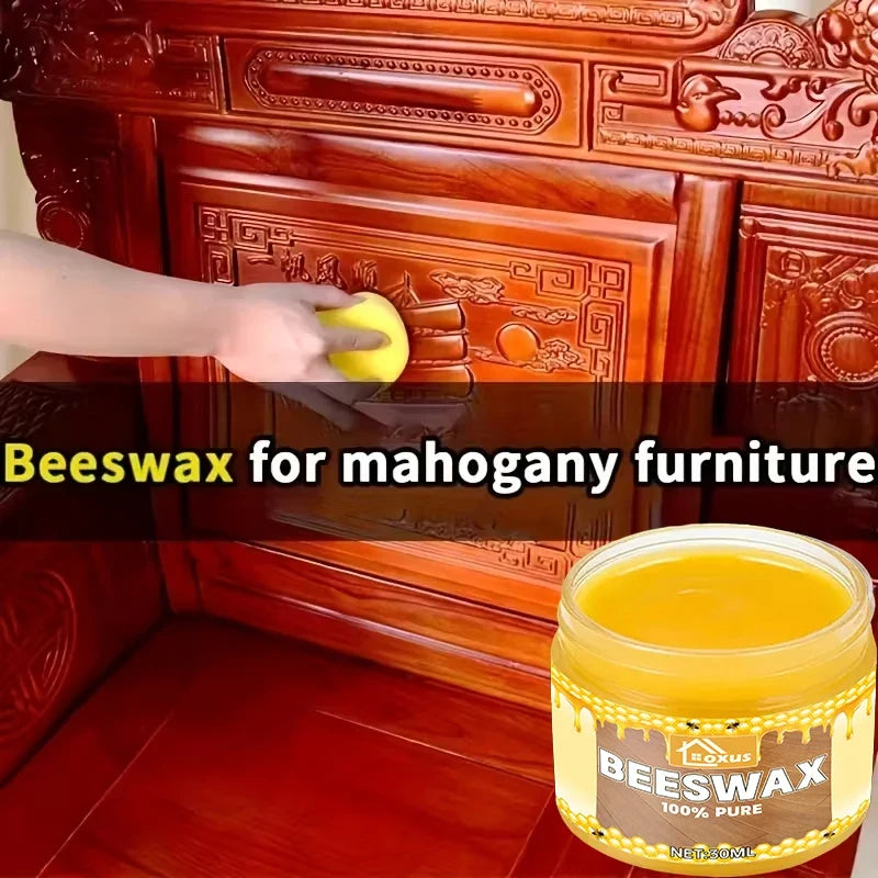 Natural Beeswax Wood Furniture Polish & Cleaner | Pure Wax