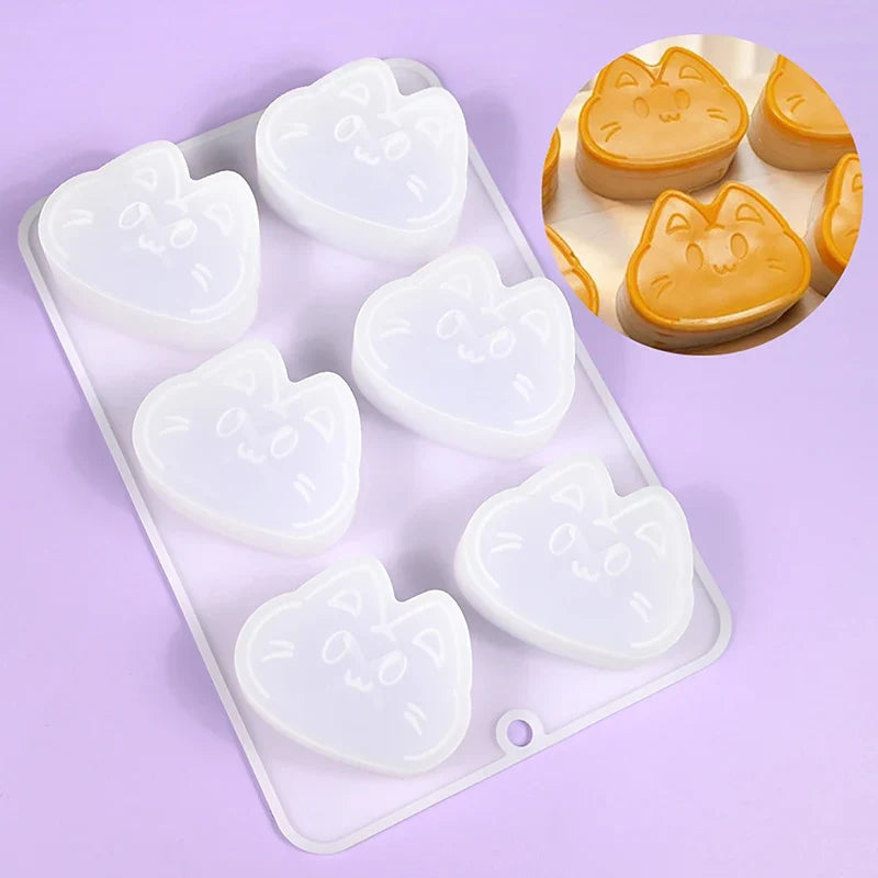 3D Cat Silicone Mold – Chocolate, Cake & Dessert Bakeware