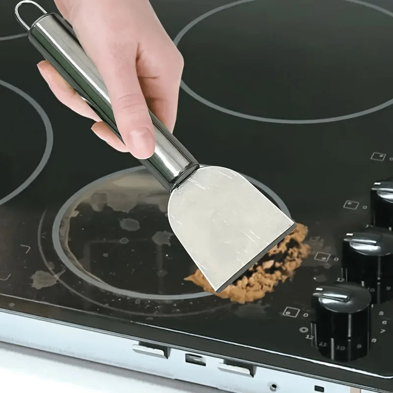 Stainless Steel Kitchen Scraper for Stoves & Flat Pans