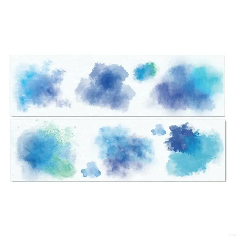 Watercolor PET Decorative Tape – Aesthetic Scrapbooking 50mm×2M