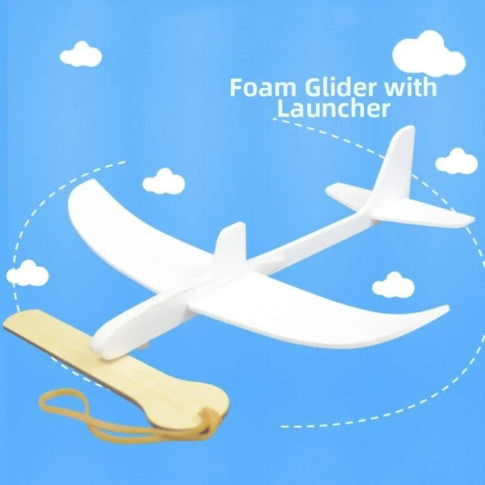 Rubber Band Powered Glider Airplane – DIY Assembly Model Kit