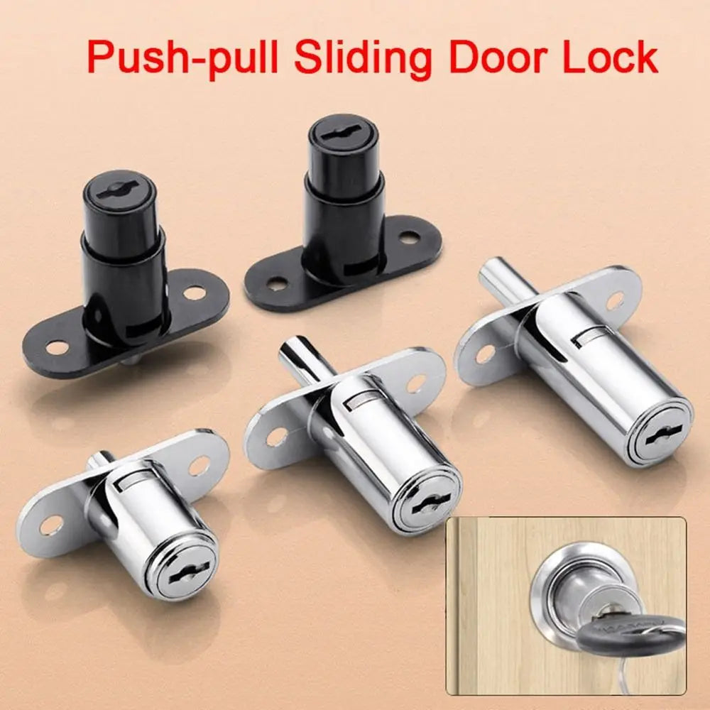 Sliding Door Window Lock with Keys – Zinc Alloy Security Catch