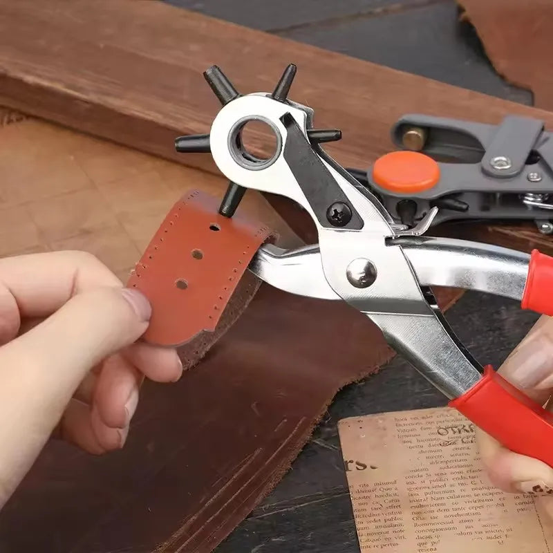Leather Hole Punch – Carbon Steel Belt & Craft Punching Tool