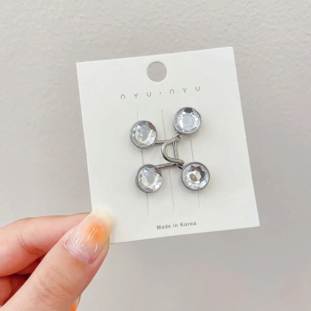 No-Sew Adjustable Button Pins for Jeans, Pants & Skirts