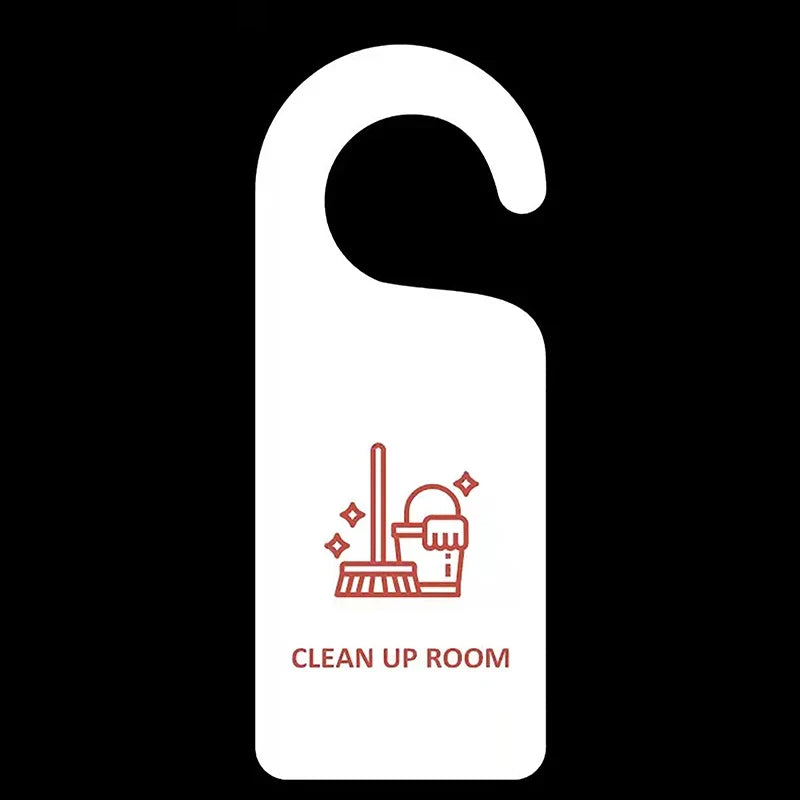 Do Not Disturb Double-Sided Door Hanger Sign | Hotel & Cafe