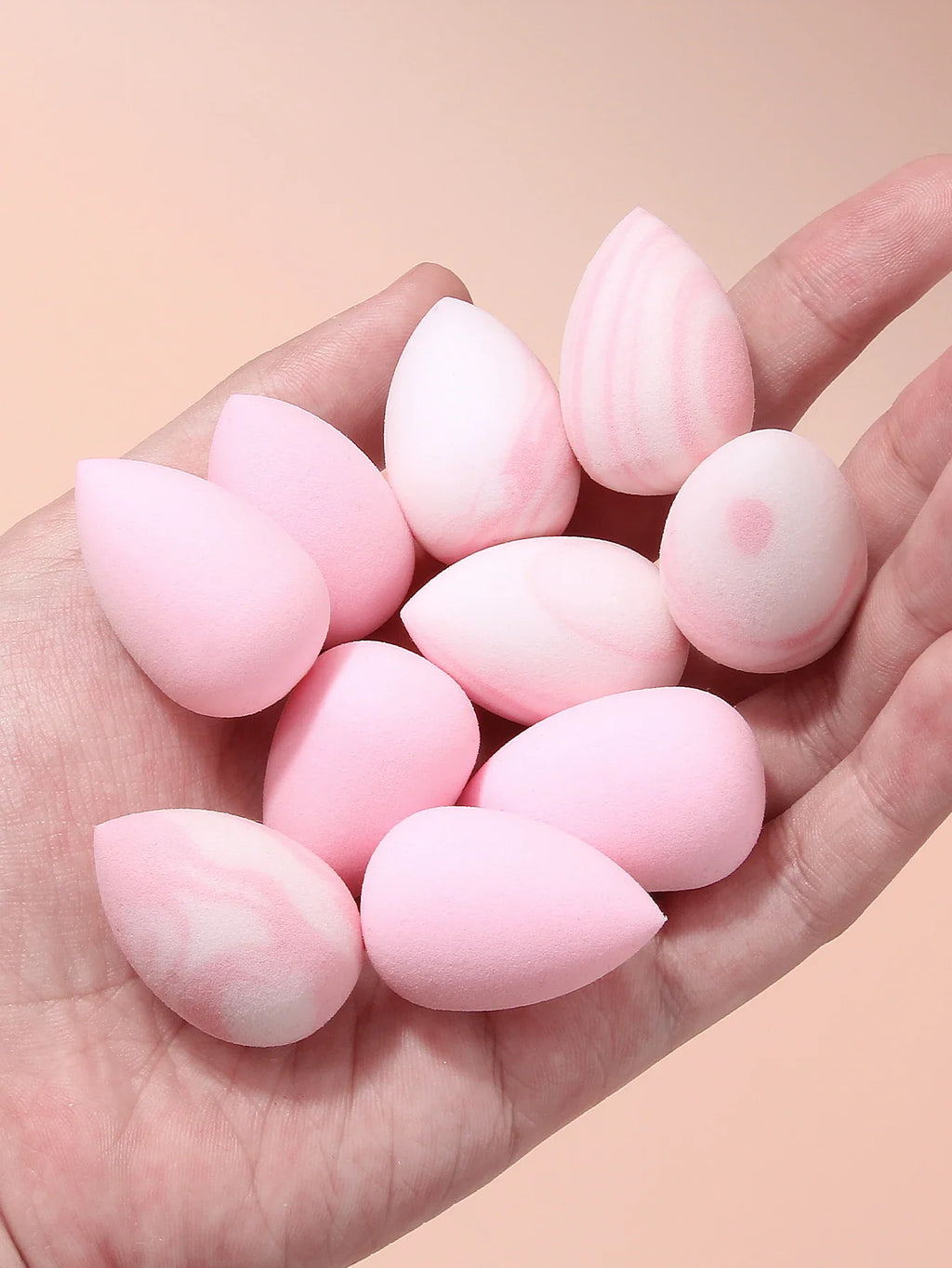Mini Pink Beauty Sponges 10-Pack – Blend Foundation & Powder
