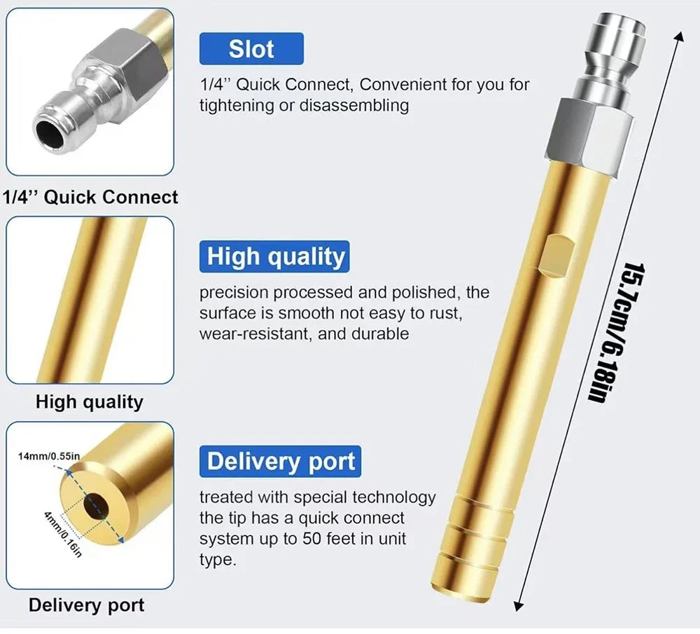 Pressure Washer Chemical Spray Nozzle 1/4" Quick Connect