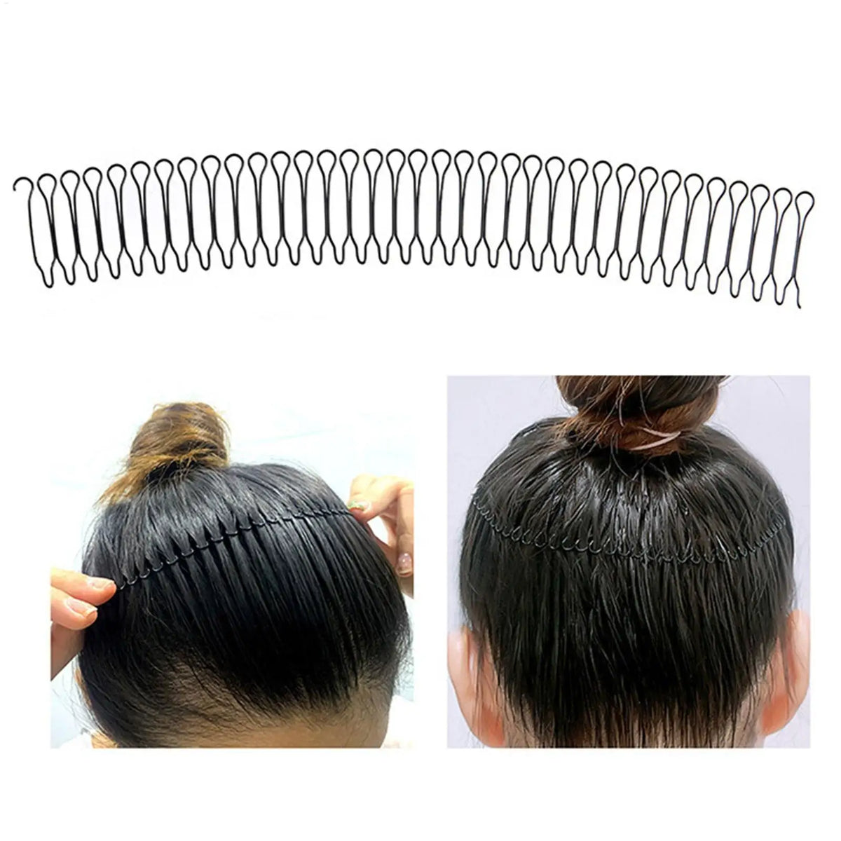 Women's Invisible Bangs Hair Clip – Bendable U-Shape Comb