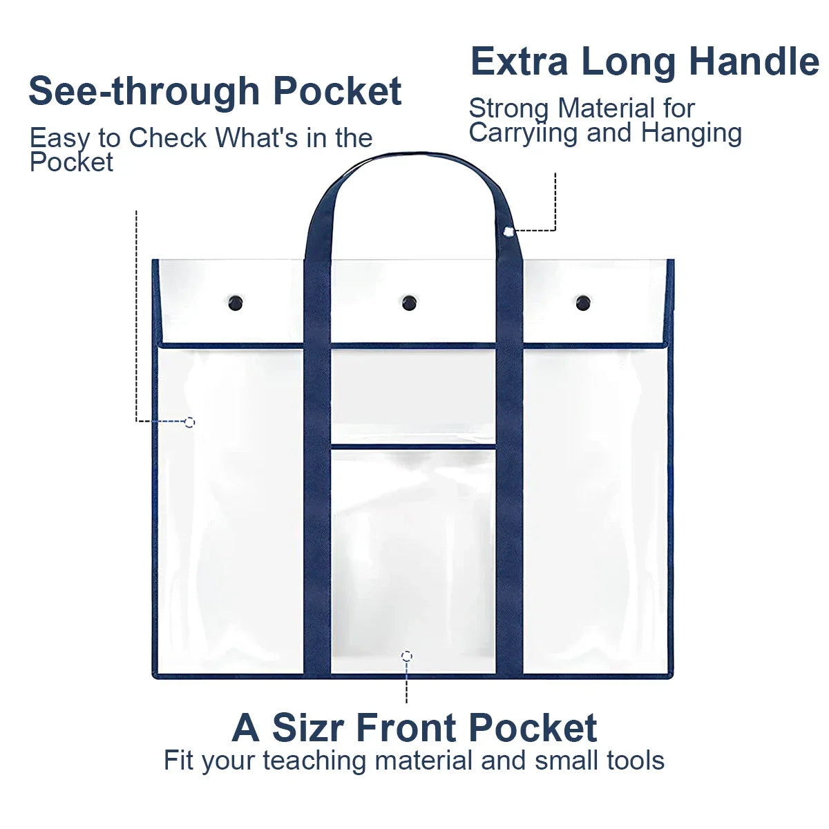 Clear PVC Art Portfolio Bag – Large Poster & Bulletin Board Holder