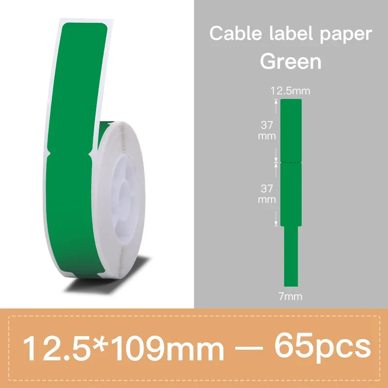 Niimbot Label Tape for D11 D110 D101 – Waterproof Cable Stickers