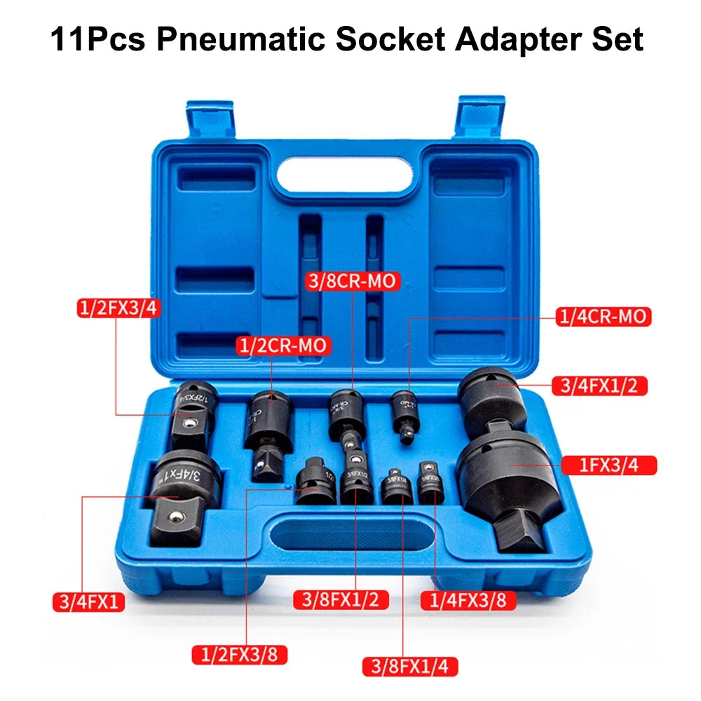 Impact Wrench Socket Adapter 1/2" to 3/4" Drive Reducer Set