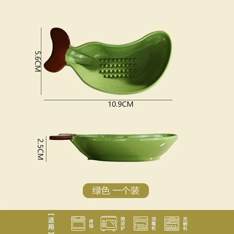 Fish-Shaped BPA-Free Seasoning Dish & Grinding Plate | JETTING