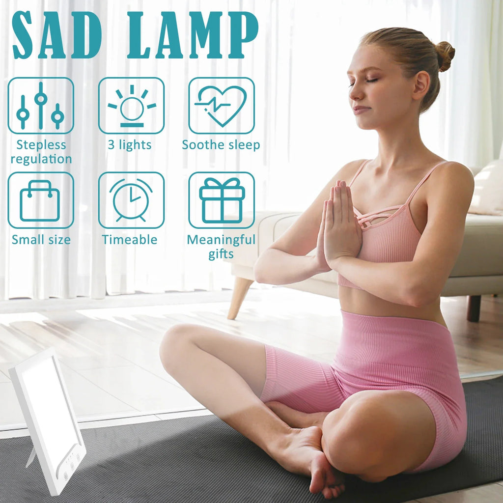 Willkey 10000 LUX Light Therapy Lamp | 3 Color Temps & Timer